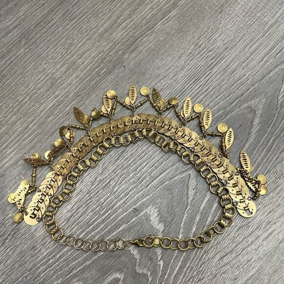 Elizabeth Cole Women's Gold Fringe Collar Necklace in Golden Glow - Picture 8 of 10